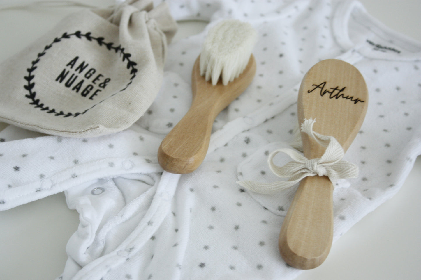 Brosse à cheveux personnalisée en bois