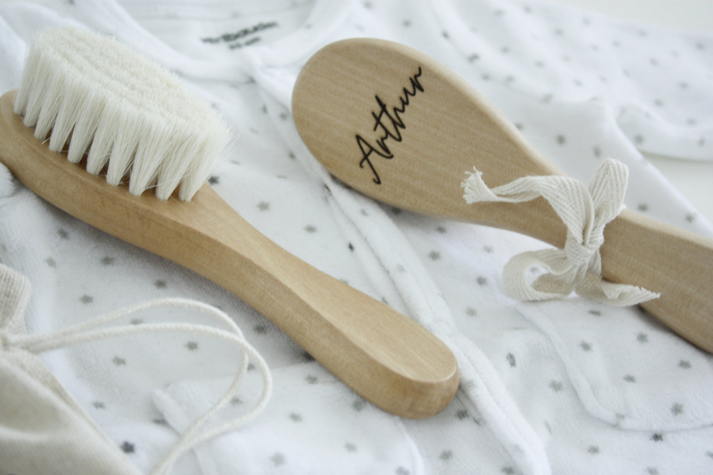 Brosse à cheveux personnalisée en bois